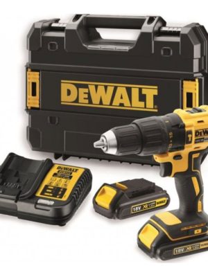 Máy khoan động lực, vặn vít Pin 18V, DeWALT DCD778D2-B1 (Không chổi than, sạc, 2pin 2Ah, vali))