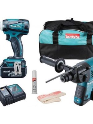 Bộ sản phẩm máy khoan, máy vặn vít Makita DLX2071PM1