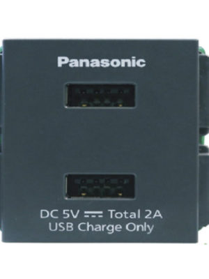 Ổ cắm USB Panasonic WEF11721H8 màu xám