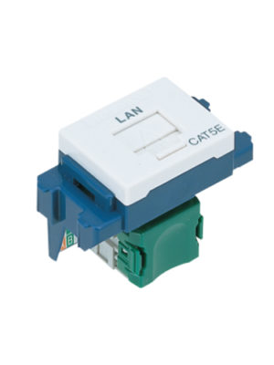 Ổ cắm data tiêu chuẩn RJ45-CAT5 Panasonic NRV3160W màu trắng