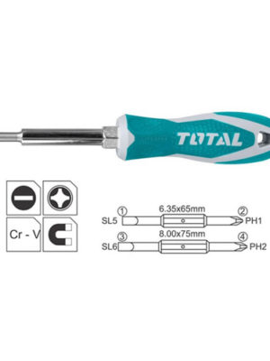 Bộ tua vít 6 đầu TOTAL THT2506076