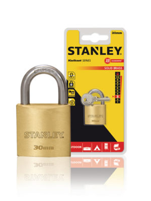 Ổ khóa Stanley USA đồng thau, càng tiêu chuẩn 30mm STANLEY S742-030