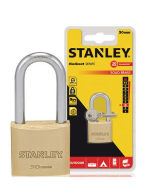 Ổ khóa Stanley USA đồng thau, càng dài 40mm STANLEY S742-043