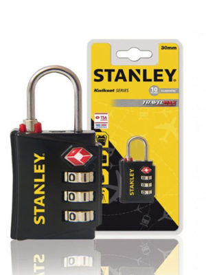 Ổ khóa 3 mã số hiệu Stanley USA màu đen 30mm STANLEY S742-054