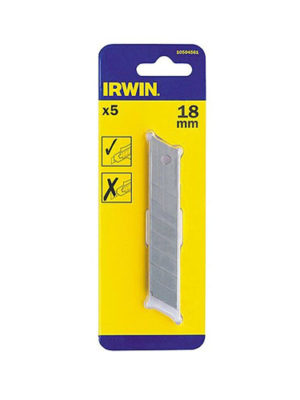 Vĩ 5 lưỡi dao rọc giấy 18mm (Carbon) IRWIN 10504561