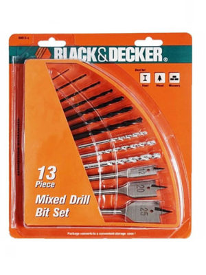 Bộ mũi khoan gỗ 13 chi tiết BLACK DECKER 50613G