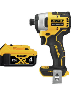 Máy vặn vít Pin 20V-BL (Sạc, 1pin*4Ah, vali) DEWALT DCF809M1