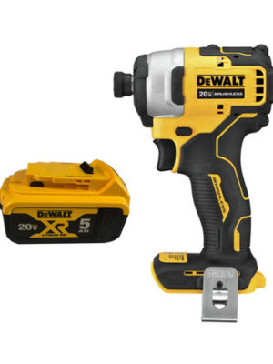 Máy vặn vít Pin 20V-BL (Sạc, 1pin*5Ah, vali) DEWALT DCF809P1