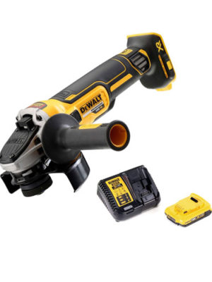 Máy mài góc Pin 18V-BL (Sạc, 1pin*2Ah, vali) DEWALT DCG405D1