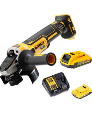 Máy mài góc Pin 18V-BL (Sạc, 2pin*2Ah, vali) DEWALT DCG405D2