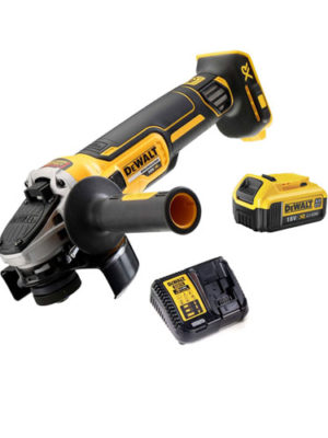 Máy mài góc Pin 18V-BL (Sạc, 1pin*4Ah, vali) DEWALT DCG405M1