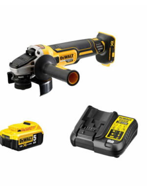 Máy mài góc Pin 18V-BL (Sạc, 1pin*5Ah, vali) DEWALT DCG405P1