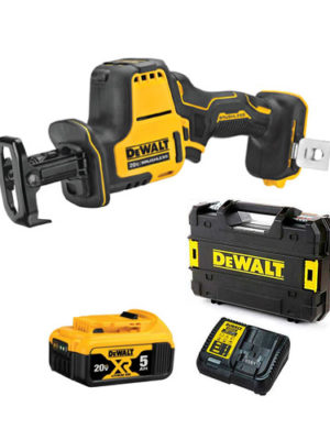 Máy cưa kiếm Pin 20V-BL (Sạc, 1pin*5Ah, vali) DEWALT DCS369P1