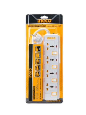 Ổ cắm điện đa năng với công tắc riêng 13A INGCO HES03041V