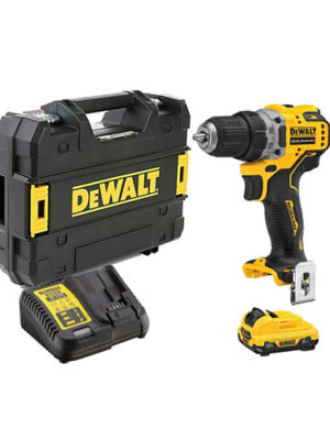 Máy khoan vặn vít Pin 12V-BL (Sạc, 1pin*2.0Ah, vali ) DEWALT DCD701D1