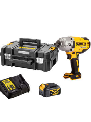 Máy siết bu-lông 1/2” Pin 18V (Sạc, 1pin*4.0Ah, vali) DEWALT DCF899M1