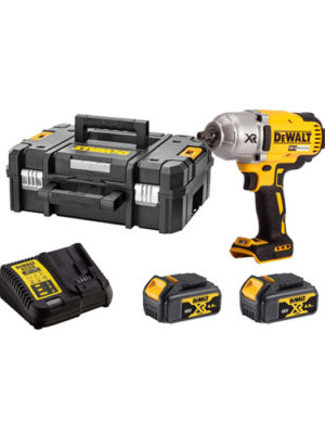 Máy siết bu-lông 1/2” Pin 18V (Sạc, 2pin*4.0Ah, vali) DEWALT DCF899M2