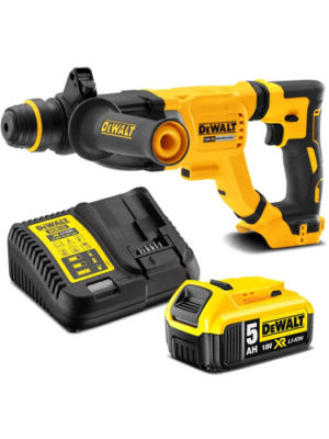 Máy khoan bê tông Pin 18V-BL (Sạc, 1pin*5.0Ah, vali) DEWALT DCH263P1