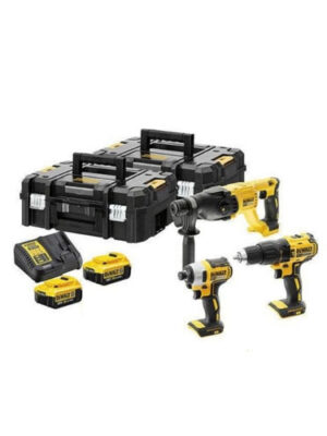 Bộ 2 máy khoan, 1 máy vặn vít dùng pin 20V DEWALT DCK369M2T (2pin 4Ah, sạc)