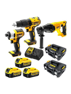 Bộ 2 máy khoan, 1 máy vặn vít dùng pin 20V DEWALT DCK369M2T (3pin 4Ah, sạc)