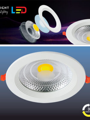 Đèn âm trần Downlight Led COB HUFA 3CĐ