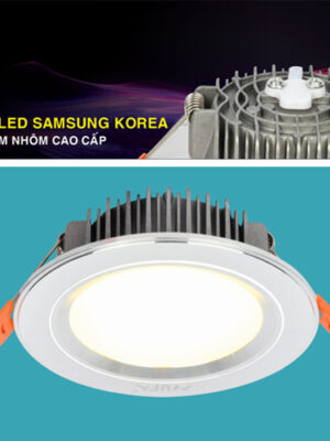 Đèn âm trần Chíp Led Samsung viền Trắng HUFA 3CĐ