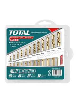 Bộ 12 mũi khoan kim loại TOTAL TACSD0125