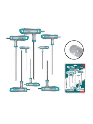 Bộ 8 chìa lục giác tay cầm chữ T TOTAL THHW8081