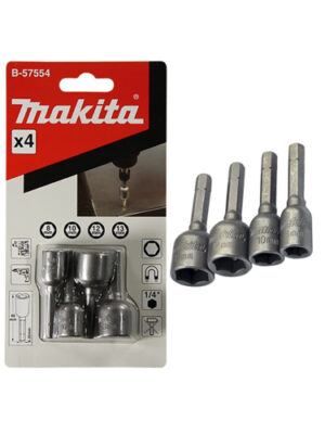 Bộ 4 đầu tuýp vặn vít có nam châm chuôi C Makita B-57554