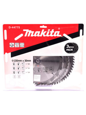 Bộ 3 lưỡi cưa gỗ 235mm Makita D-44775 ( Hạng 2 )