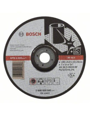 BOSCH 2608600540
Đá mài 180x6x22.2mm (Inox)