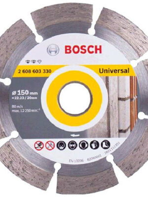 BOSCH 2608603330
Đĩa cắt kim cương 150×22.2mm
đa năng