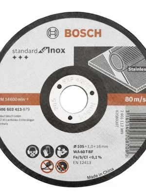 BOSCH 2608603413
Đá cắt 105×1.0x16
(inox)